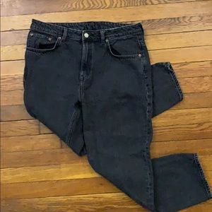 Weekday Voyage black trotter high straight jeans